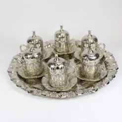 Mokka Tassen Set Silber Osmanische Mokkaset -Haushalt & Küche Geschäft 105978710