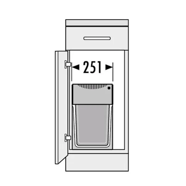 Hailo Abfallsammler TA Swing 30.2/30 Tandem Mülltrennsystem 2x 15 4 Hailo Abfallsammler TA Swing 30.2/30 Tandem Mülltrennsystem 2x 15 – Bild 4