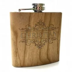 Flachmann Mit Name Graviert Geschenk Vatertag, Geburtstag Weihnachtsgeschenk Männer