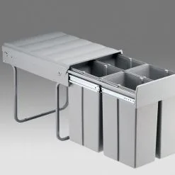 Wesco Einbaumülleimer Abfallsammler Bio-Quartett 40 DT 4x10