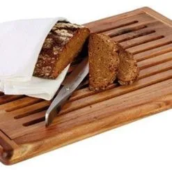 APS Brotstation Brotschneidestation Brotschneidebrett Brotbrett Akazie Neu