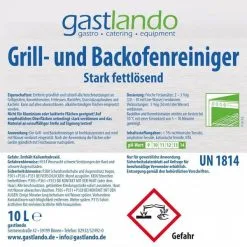 1 Kanister 10 Liter Fettlöser Grill- & Backofenreiniger Flüssig Stark Fettlösend 7 1 Kanister 10 Liter Fettlöser Grill- & Backofenreiniger Flüssig Stark Fettlösend -Haushalt & Küche Geschäft 258380326