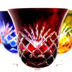 Römer Bleikristall Wein Gläser 6 Stück (421KK) Farbig Sortiert Kristall Weingläser