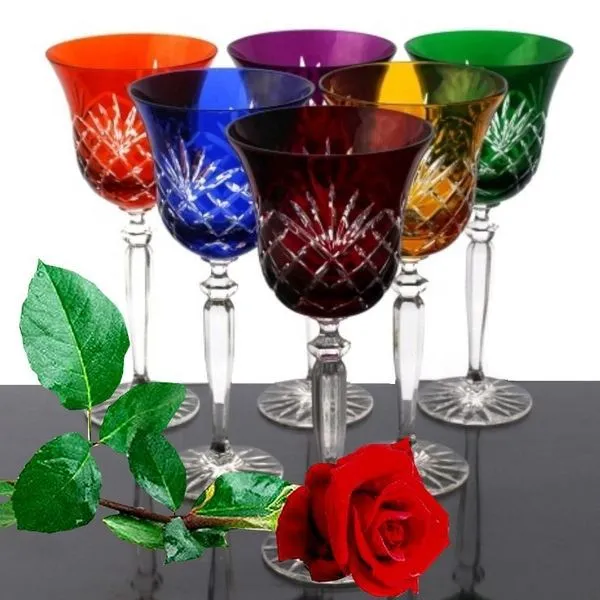 Römer Bleikristall Wein Gläser 6 Stück (421KK) Farbig Sortiert Kristall Weingläser 7 Römer Bleikristall Wein Gläser 6 Stück (421KK) Farbig Sortiert Kristall Weingläser – Bild 7