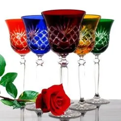 Römer Bleikristall Wein Gläser 6 Stück (421KK) Farbig Sortiert Kristall Weingläser 10 Römer Bleikristall Wein Gläser 6 Stück (421KK) Farbig Sortiert Kristall Weingläser -Haushalt & Küche Geschäft 305064582