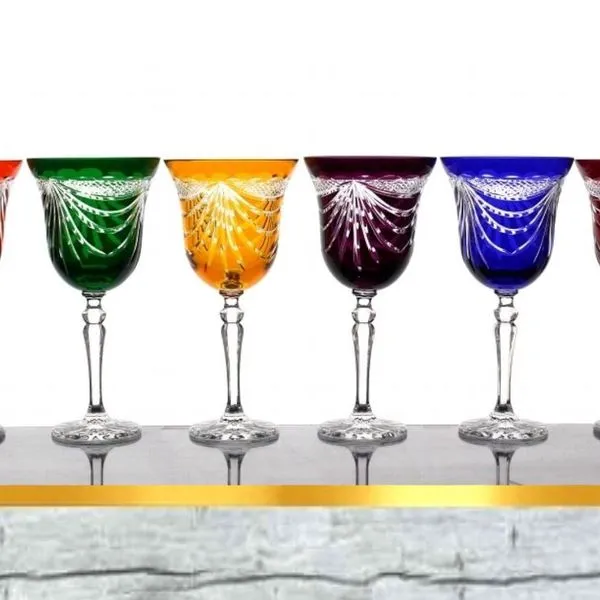 Römer Bleikristall Wein Gläser 6 St(421FIR Welle) Farbig Sortiert Kristall Weingläser 4 Römer Bleikristall Wein Gläser 6 St(421FIR Welle) Farbig Sortiert Kristall Weingläser – Bild 4