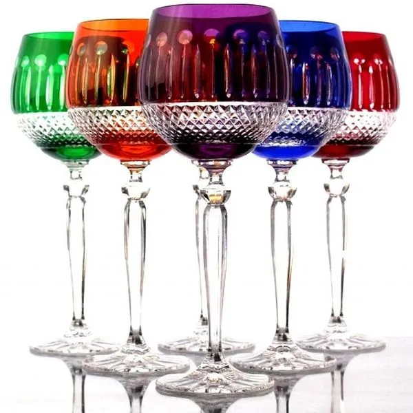 Weingläser Bleikristall 6 Stück Rotwein-Gläser Farbig Sortiert Kristall Weingläser 4 Weingläser Bleikristall 6 Stück Rotwein-Gläser Farbig Sortiert Kristall Weingläser – Bild 4