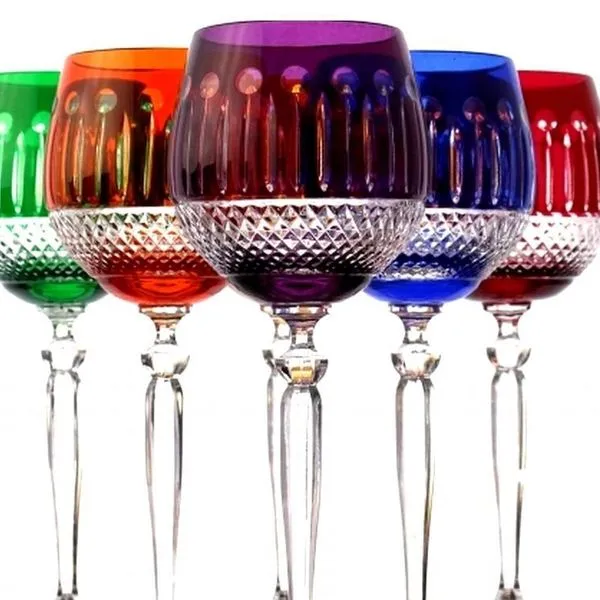 Weingläser Bleikristall 6 Stück Rotwein-Gläser Farbig Sortiert Kristall Weingläser 5 Weingläser Bleikristall 6 Stück Rotwein-Gläser Farbig Sortiert Kristall Weingläser – Bild 5