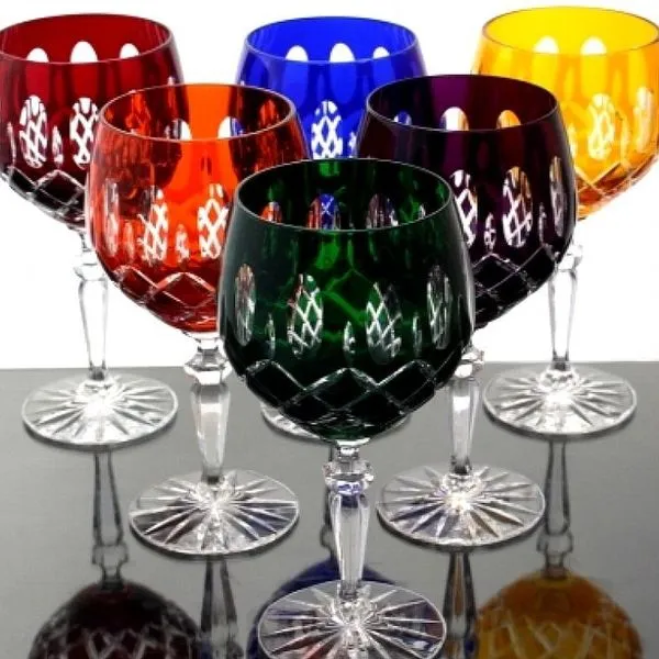 Römer Bleikristall Wein Gläser 6 Stück (416CAR) Farbig Sortiert Römer Weingläser 2 Römer Bleikristall Wein Gläser 6 Stück (416CAR) Farbig Sortiert Römer Weingläser – Bild 2