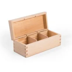 Teebox 3 Fächer Teekasten Teebeutel Box Aufbewahrung Für Tee