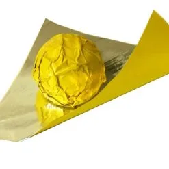 50 Blatt Bunte Alu Pralinenfolie 80 X 80 Mm Wickelfolie Einwickelpapier Trüffel -Haushalt & Küche Geschäft 325262047
