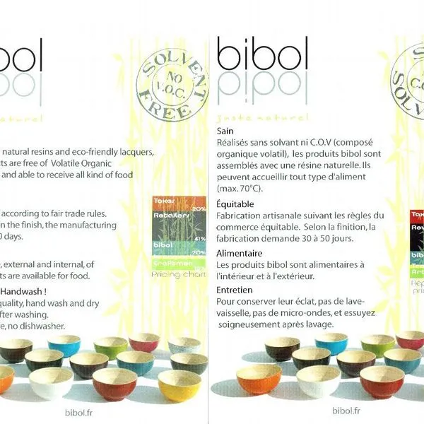 Bibol Schüssel L TCHON Bambus Rosa Matt 28 Cm 6 L Handarbeit Fair Gehandelt Öko 5 Bibol Schüssel L TCHON Bambus Rosa Matt 28 Cm 6 L Handarbeit Fair Gehandelt Öko – Bild 5