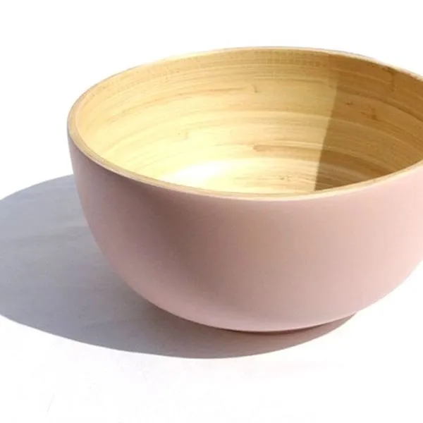Bibol Schüssel L TCHON Bambus Rosa Matt 28 Cm 6 L Handarbeit Fair Gehandelt Öko 1 Bibol Schüssel L TCHON Bambus Rosa Matt 28 Cm 6 L Handarbeit Fair Gehandelt Öko