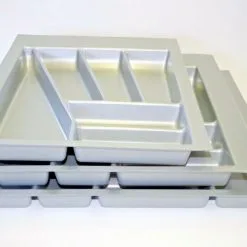 Besteckeinsatz Besteckkasten Variabel Zum Zuschneiden 40 45 50 60 Cm Silbergrau
