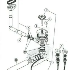Blanco Viva 5S Ab-und Überlaufgarnitur Mit Ablauffernbedienung Komplett 217070