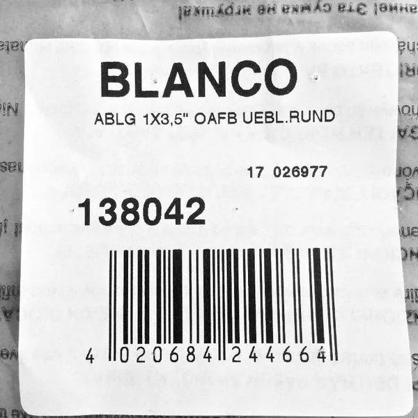 Blanco 138042 Ab- Und Überlaufgarnitur Ohne Ablauffernbedienung Original 2 Blanco 138042 Ab- Und Überlaufgarnitur Ohne Ablauffernbedienung Original – Bild 2