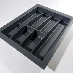 45 Er Besteckeinsatz Besteckkasten Kunststoff 7 Fächer Variabel Zuschneidbar