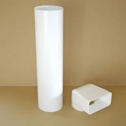 125er Abluftset Mauerkasten Abluftkanal Umlenkstück Abluft Set Wetterschutz -Haushalt & Küche Geschäft 363320212