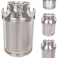 Beeketal Edelstahl Milchkanne Milchkrug Milch Transportkanne Milchbehälter