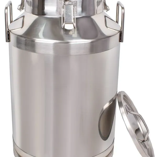 Beeketal Edelstahl Milchkanne Milchkrug Milch Transportkanne Milchbehälter 2 Beeketal Edelstahl Milchkanne Milchkrug Milch Transportkanne Milchbehälter – Bild 2