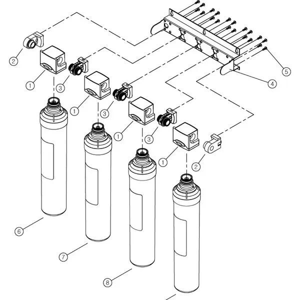 Trinkwasserfilter, Wasserfilter System, Hauswasserfilter 4 Stadien Filtersystem 8 Trinkwasserfilter, Wasserfilter System, Hauswasserfilter 4 Stadien Filtersystem – Bild 8