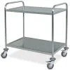Servierwagen / Tischwagen, Edelstahl, 2 Etagen, LxBxH 860x540x940 Mm, Trg 200 Kg