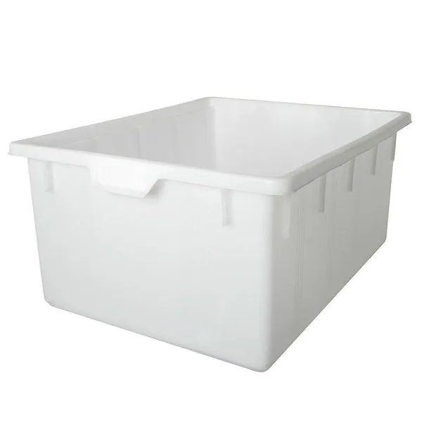 Kunststoffwanne Mit U-Rand, Lebensmittelecht, 150 Liter, LxBxH 820x635x375 Mm, Weiß 1 Kunststoffwanne Mit U-Rand, Lebensmittelecht, 150 Liter, LxBxH 820x635x375 Mm, Weiß