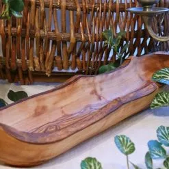 Brotschale Rustikal Aus Olivenholz > 40 Cm 8 Brotschale Rustikal Aus Olivenholz > 40 Cm -Haushalt & Küche Geschäft 389156239