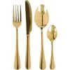 16-teiliges Goldfarbenes Besteckset Aus Robustem Edelstahl - EH Excellent Houseware