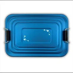 Brotdose Mit Name Lunchbox Aluminium Brotzeitbox Blau Metall Gravur Schulanfang Kita -Haushalt & Küche Geschäft 415610784