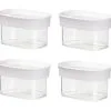 Emsa 4er Set Stapelbare Vorratsdose Für Trockenvorräte, Volumen 0.18 Liter, Rechte...
