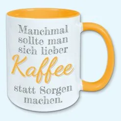 Tasse, Kaffeebecher, Manchmal Sollte Man Sich Lieber Kaffee Statt Sorgen Machen 18 Tasse, Kaffeebecher, Manchmal Sollte Man Sich Lieber Kaffee Statt Sorgen Machen -Haushalt & Küche Geschäft 447480675