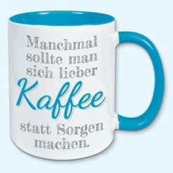 Tasse, Kaffeebecher, Manchmal Sollte Man Sich Lieber Kaffee Statt Sorgen Machen 23 Tasse, Kaffeebecher, Manchmal Sollte Man Sich Lieber Kaffee Statt Sorgen Machen -Haushalt & Küche Geschäft 447480692