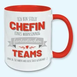 Tasse, Kaffeebecher, Stolze Chefin Eines Fantastischen Teams, Geschenk 13 Tasse, Kaffeebecher, Stolze Chefin Eines Fantastischen Teams, Geschenk -Haushalt & Küche Geschäft 447933132