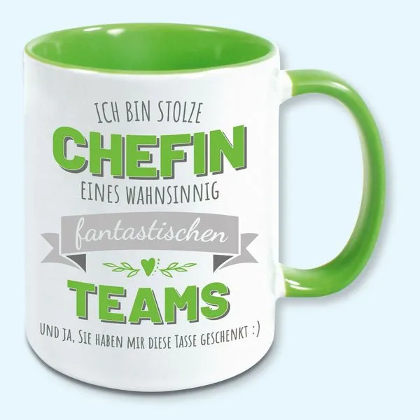 Tasse, Kaffeebecher, Stolze Chefin Eines Fantastischen Teams, Geschenk 4 Tasse, Kaffeebecher, Stolze Chefin Eines Fantastischen Teams, Geschenk – Bild 4