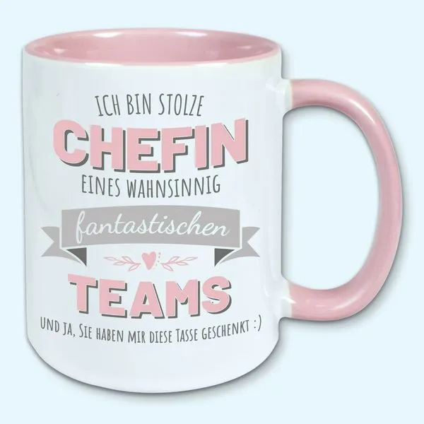 Tasse, Kaffeebecher, Stolze Chefin Eines Fantastischen Teams, Geschenk 5 Tasse, Kaffeebecher, Stolze Chefin Eines Fantastischen Teams, Geschenk – Bild 5