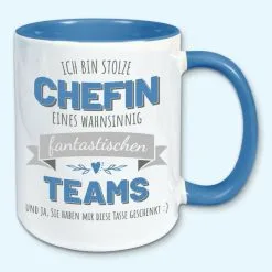 Tasse, Kaffeebecher, Stolze Chefin Eines Fantastischen Teams, Geschenk 21 Tasse, Kaffeebecher, Stolze Chefin Eines Fantastischen Teams, Geschenk -Haushalt & Küche Geschäft 447933150