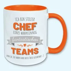 Tasse, Kaffeebecher, Stolzer Chef Eines Fantastischen Teams, Geschenk -Haushalt & Küche Geschäft 447933217