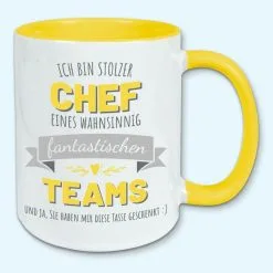 Tasse, Kaffeebecher, Stolzer Chef Eines Fantastischen Teams, Geschenk -Haushalt & Küche Geschäft 447933220