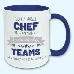 Tasse, Kaffeebecher, Stolzer Chef Eines Fantastischen Teams, Geschenk -Haushalt & Küche Geschäft 447933222