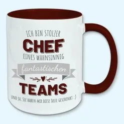 Tasse, Kaffeebecher, Stolzer Chef Eines Fantastischen Teams, Geschenk -Haushalt & Küche Geschäft 447933225
