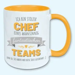 Tasse, Kaffeebecher, Stolzer Chef Eines Fantastischen Teams, Geschenk -Haushalt & Küche Geschäft 447933227