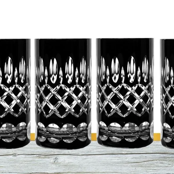 Römer Bleikristall Longdrink Gläser 6 Stück (283 SZ) Schwarze Kristall Trinkgläser 4 Römer Bleikristall Longdrink Gläser 6 Stück (283 SZ) Schwarze Kristall Trinkgläser – Bild 4
