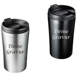 Edelstahl Vakuum Kaffeebecher BRAGA Gravur Isolierbecher Graviert Personalisiert