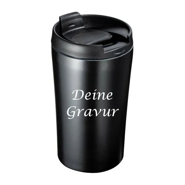 Edelstahl Vakuum Kaffeebecher BRAGA Gravur Isolierbecher Graviert Personalisiert 2 Edelstahl Vakuum Kaffeebecher BRAGA Gravur Isolierbecher Graviert Personalisiert – Bild 2