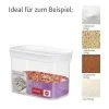 Emsa 4er Set Stapelbare Vorratsdose Für Trockenvorräte, Volumen 1.0 Liter, Rechtec...