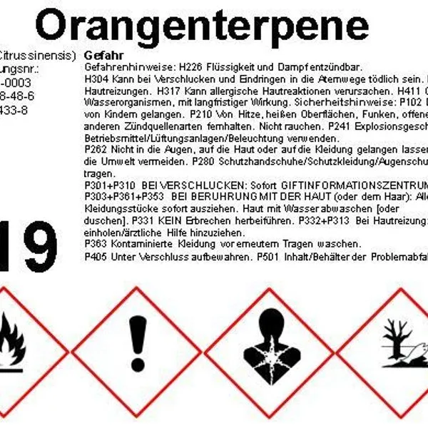 Orangenterpene - 1 X 20 Liter - Orangenreiniger 2 Orangenterpene - 1 X 20 Liter - Orangenreiniger – Bild 2