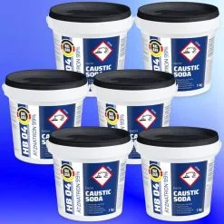 Ätznatron Natronlauge Eimer NaOH 6kg Rohrreiniger Natriumhydroxid HB04