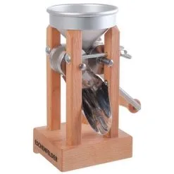 Eschenfelder Kornquetsche Tischmodell Alutrichter + Schraubzwinge + Kurbel + Bürste