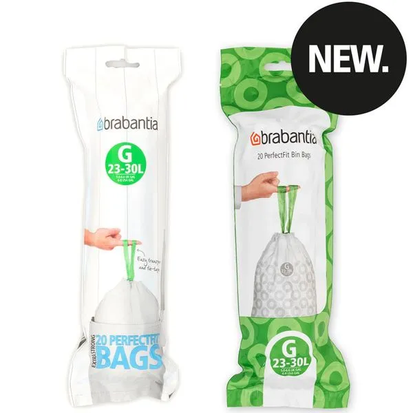Brabantia Perfect Fit Müllbeutel 30L Kode G Mülltüten 12 Rollen A 20 Stk. = 240 Stk. 2 Brabantia Perfect Fit Müllbeutel 30L Kode G Mülltüten 12 Rollen A 20 Stk. = 240 Stk. – Bild 2